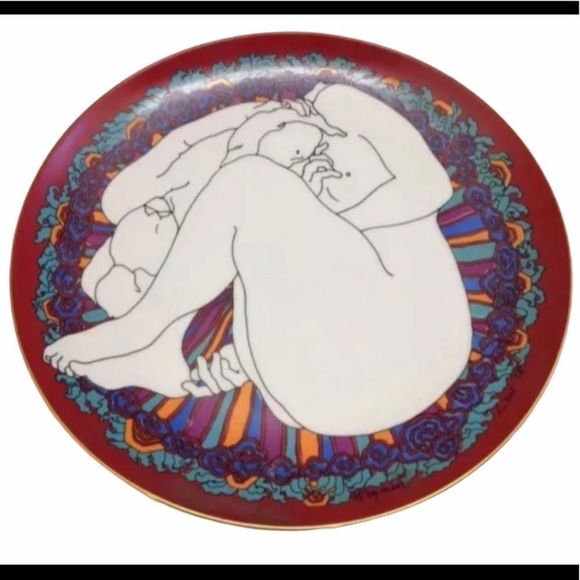 Rare Weyman Lew '78 Nude Art Collector's Plate - Picture 3 of 6
